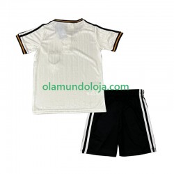 Camisola Alemanha 1996 Retro Criança Equipamento Primeiro Manga Curta